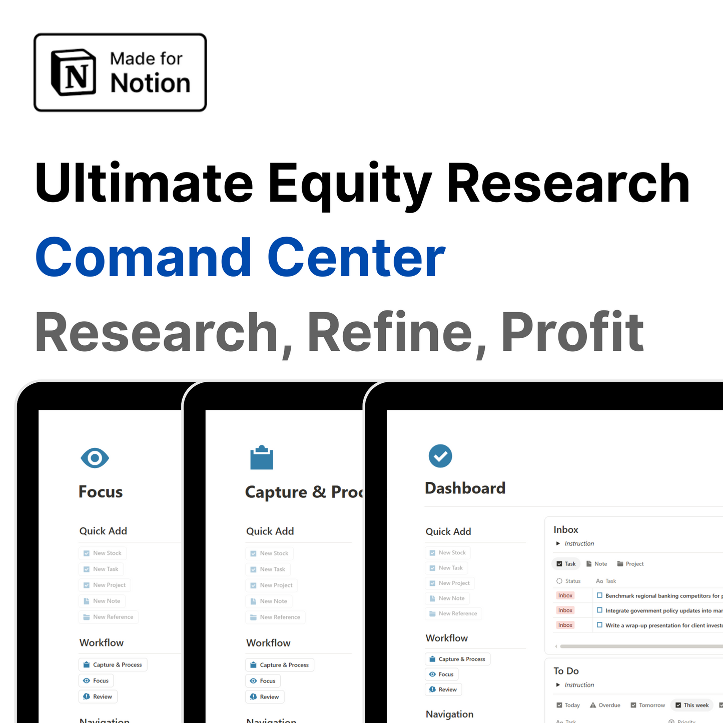 Ultimate Equity Research Comand Center