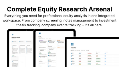 Ultimate Equity Research Comand Center